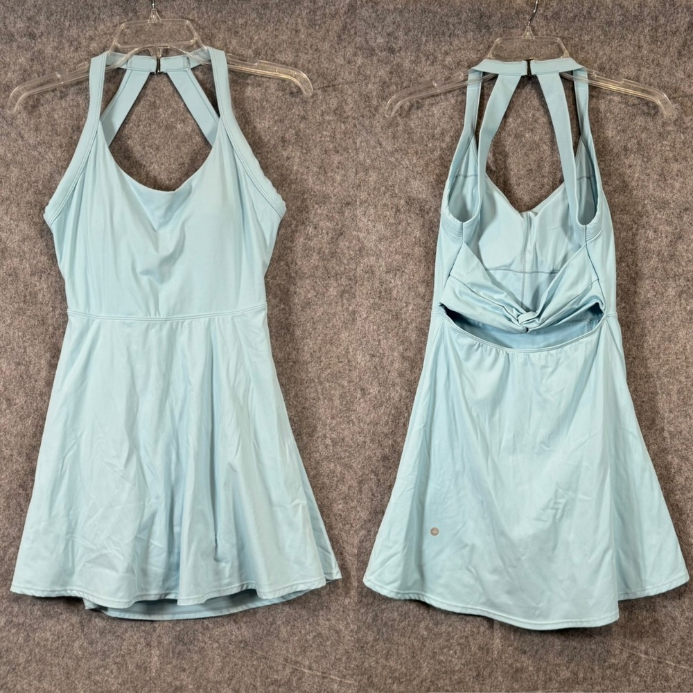 Halara Backless Twisted Active Dress Easy Peezy Baby Blue Small Cinderella